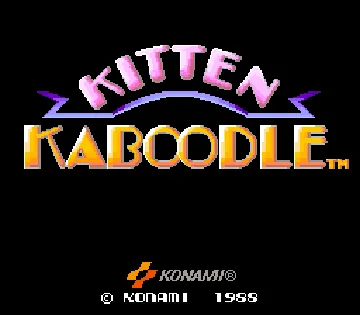 Kitten Kaboodle screen shot title